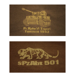第501重戦車大隊ティーガー1Tシャツ